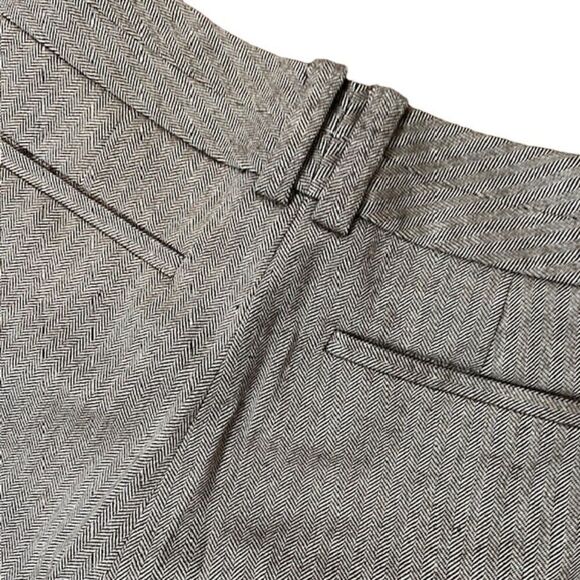 Banana Republic Women's Wool Dress Short Martin Fit Lined Brown Herringbone 4 - Picture 7 of 12